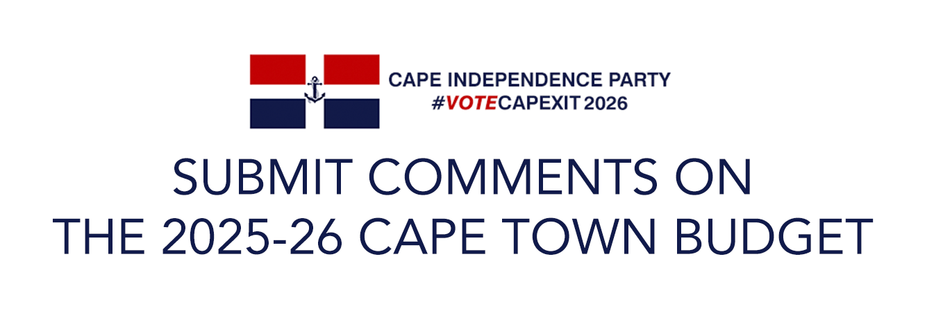 SUBMIT COMMENTS ON THE2025 26 CAPE TOWN BUDGET