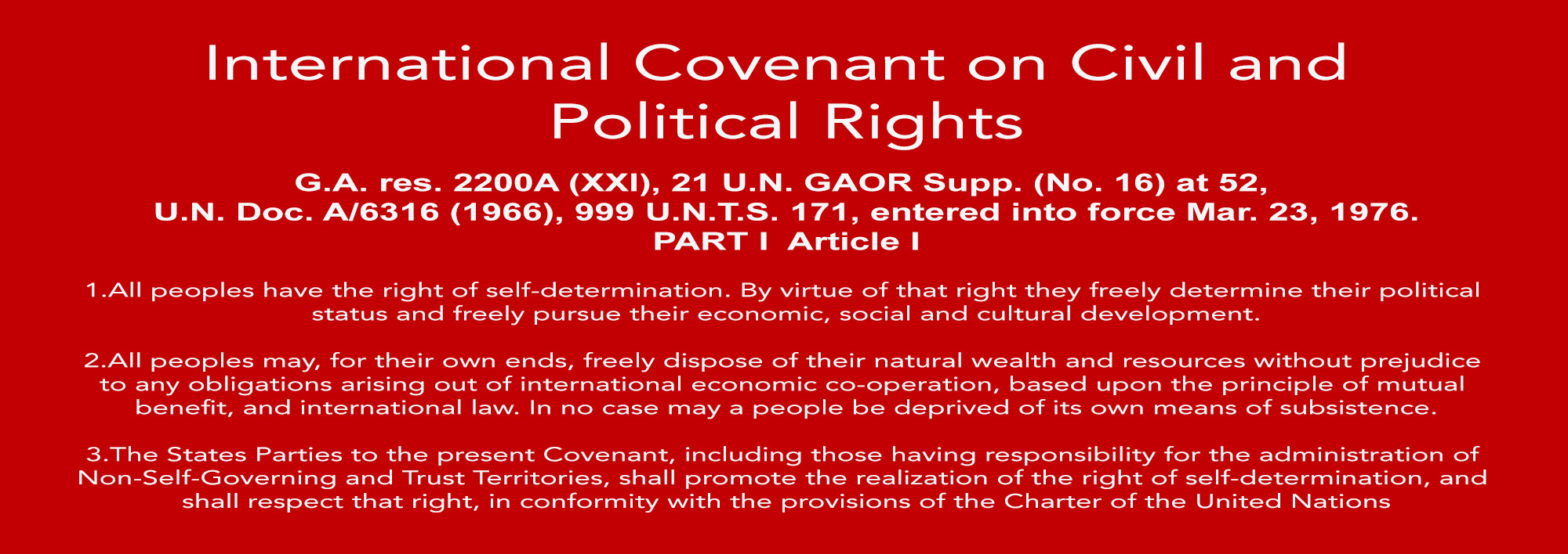International Covenant